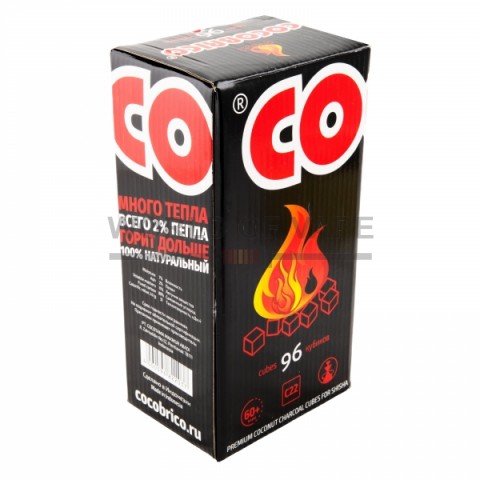 Уголь для кальяна Cocobrico 96 куб.