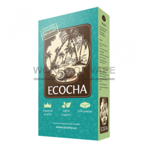 Уголь для кальяна Ecocha Coconut Coal (324 кубика)