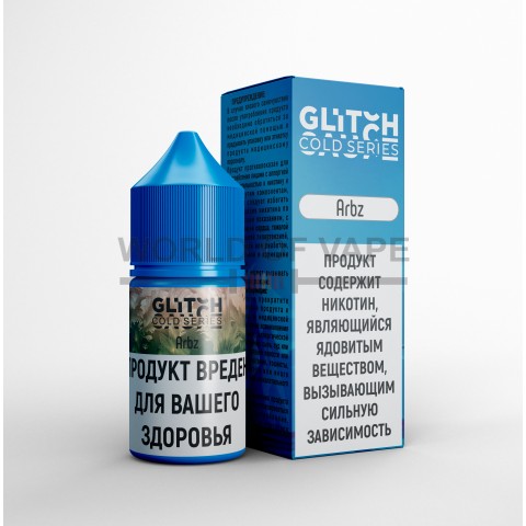 Жидкость Glitch Sauce Cold Series (Iced Out) Salt Arbz 30мл |17±3 мг| ( Сочный арбуз )