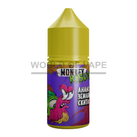 Жидкость для вейпа Monkey Vape Kislo 25 мл #13 Кисл Ананс-Землян скитл(кислый Ананасово-Земляничный Скитлс)