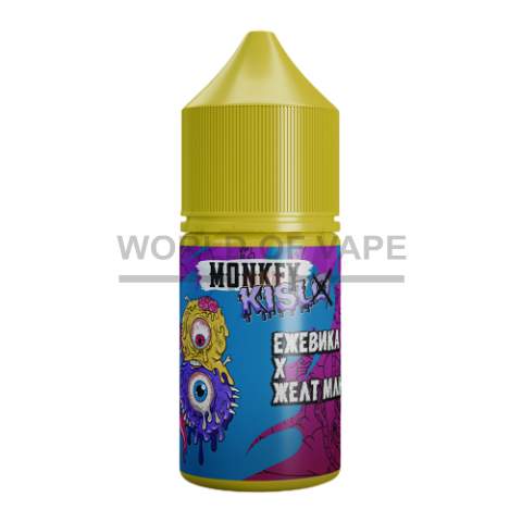 Жидкость для вейпа Monkey Vape Kislo 25 мл #9 Ежвика Желт Млн(кислая Ежевика с Желтой Малиной)