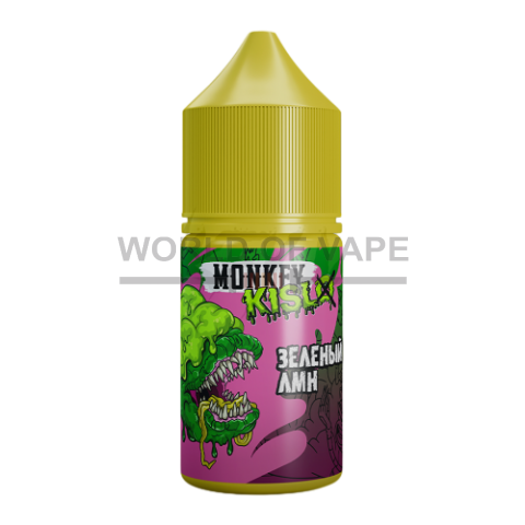 Жидкость для вейпа Monkey Vape Kislo 25 мл #6 Зеленый Чй Лмн(кислый Зеленый Чай с Лимоном)