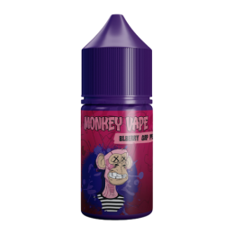 Жидкость для вейпа Monkey Vape 30 мл #6 "Blberry Grp Pps - Виноград, черника, леденцы"