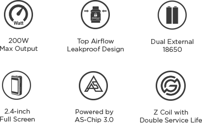 Geekvape Z200 мощность