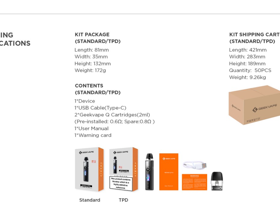 Комплект GeekVape WENAX Q PRO