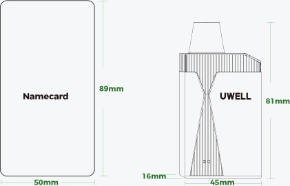 Размеры UWELL CONICK VK6