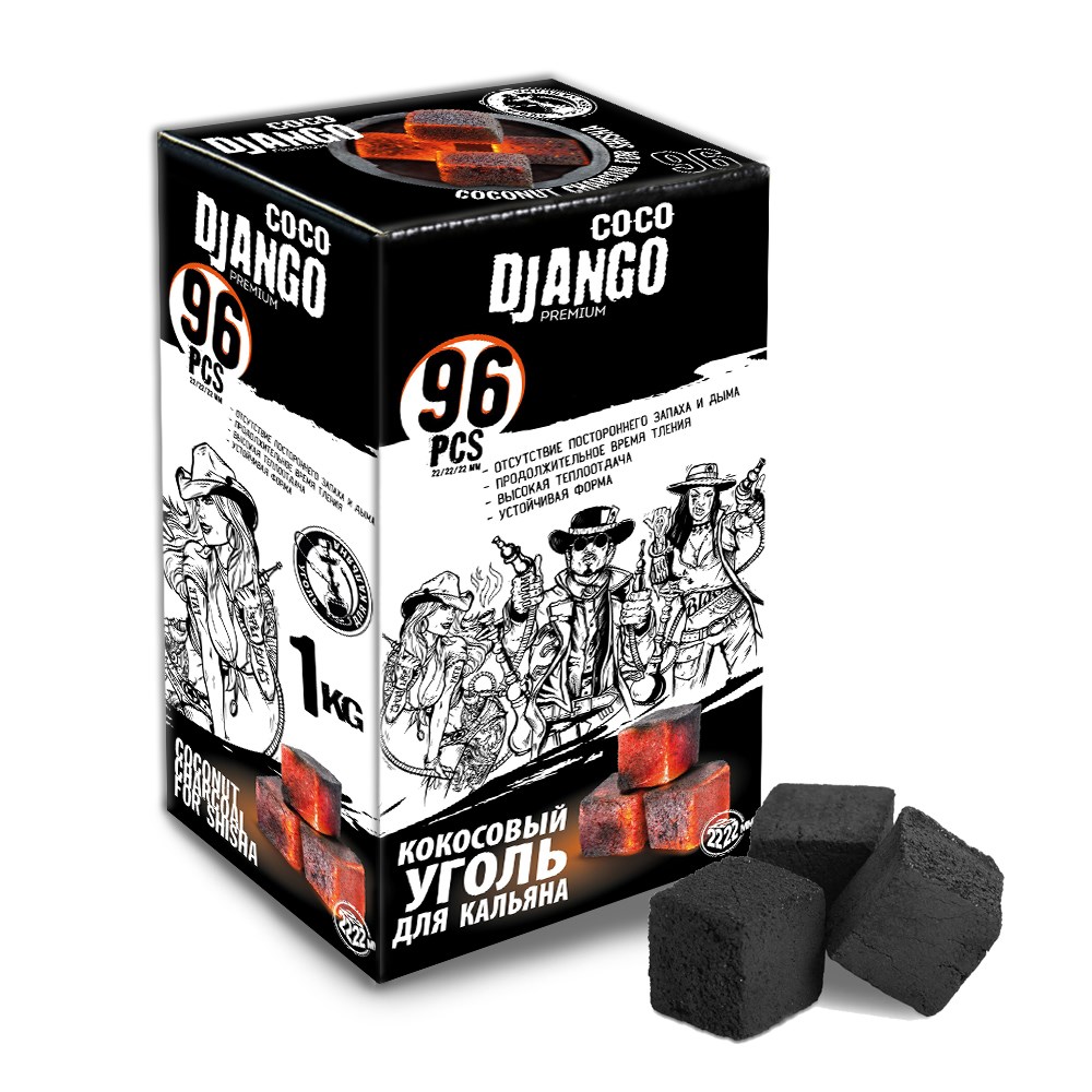 Уголь для кальяна COCO JANGO premium 96 шт