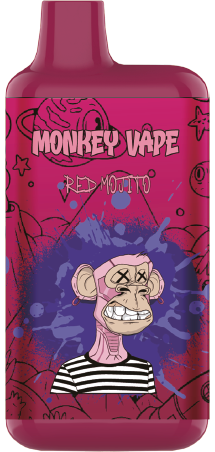 Одноразовый вейп Monkey Vape 5% (от 4200 - 8000 затяжек) "Red Mojito"