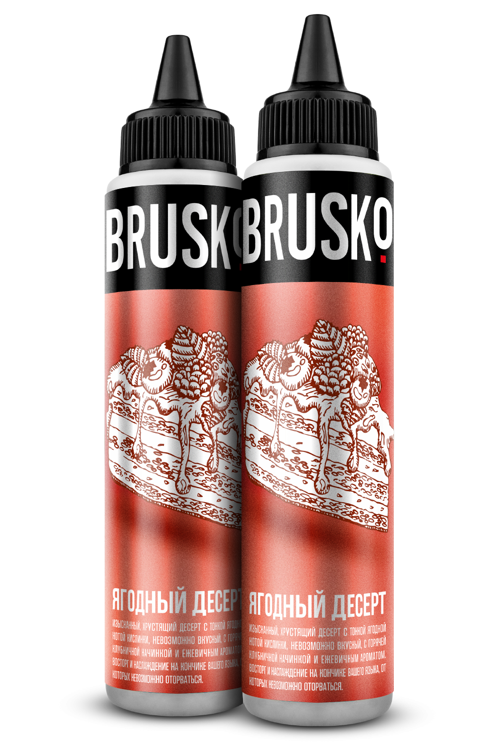 Жидкость Brusko Клубнично-ежевичный десерт 60 мл