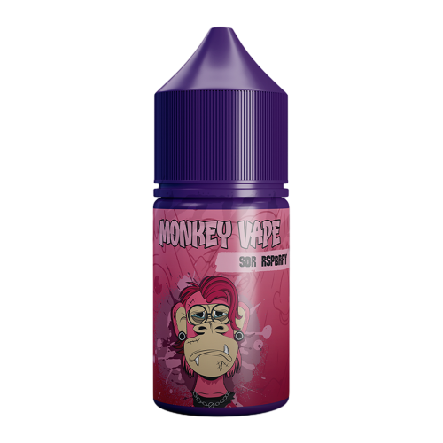 Жидкость для ЭСК Monkey Vape 25 мл №16 Sor Rspbrry - Кислая малина (РБ)