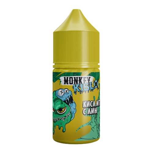 Жидкость для ЭСК Monkey Vape Kislo 25 мл (РБ) #10 Кисл Мта с Лмн(кислая Мята с Лимоном)