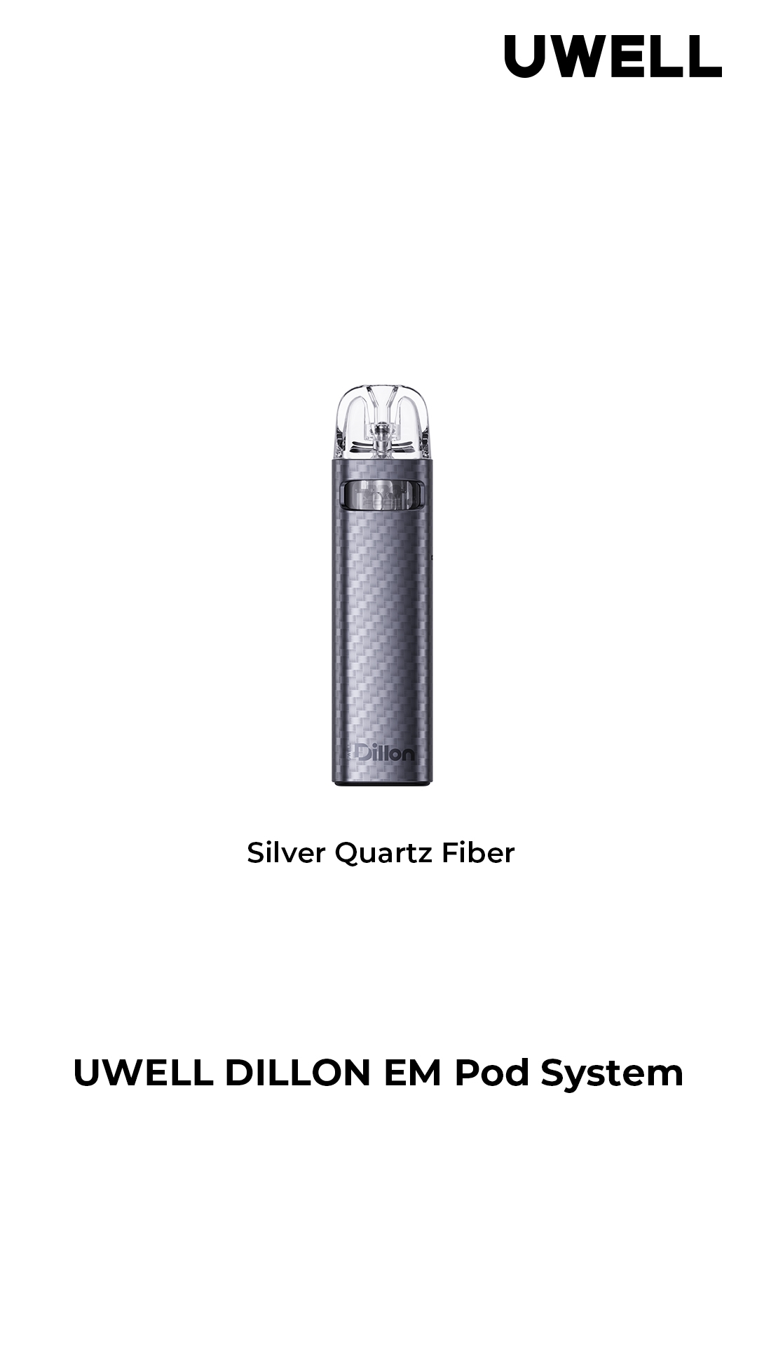 Вейп Uwell DILLON EM | Silver Quartz Fiber | ( Серебристый )