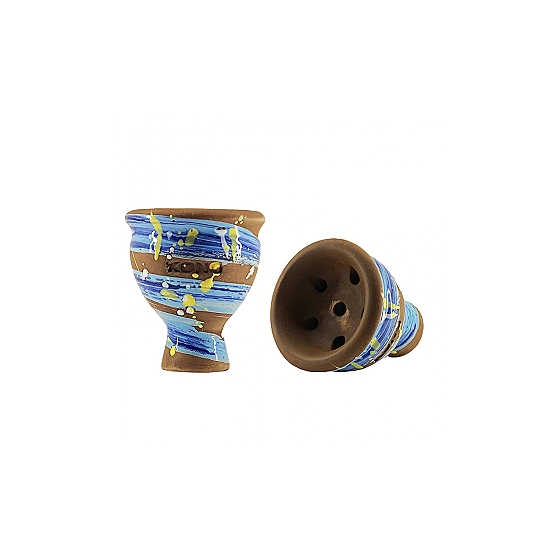 Чаша для кальяна Kong Mummy Glaze Space (Van Gogh Blue)